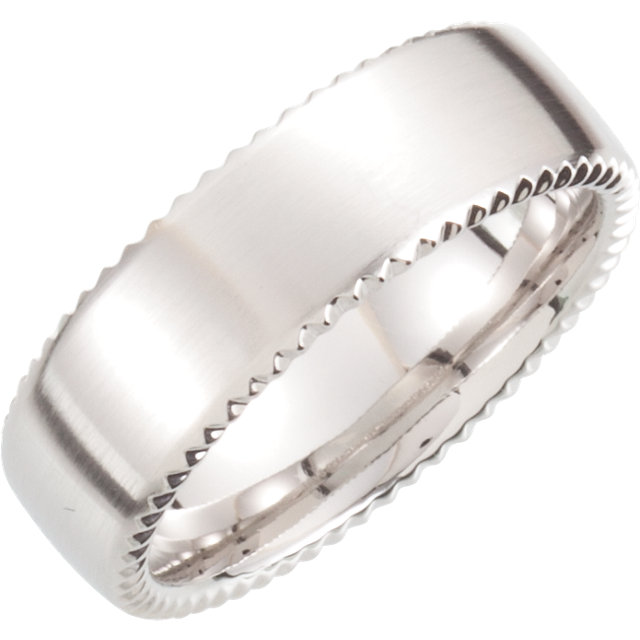 Scalloped Men’s Wedding Ring