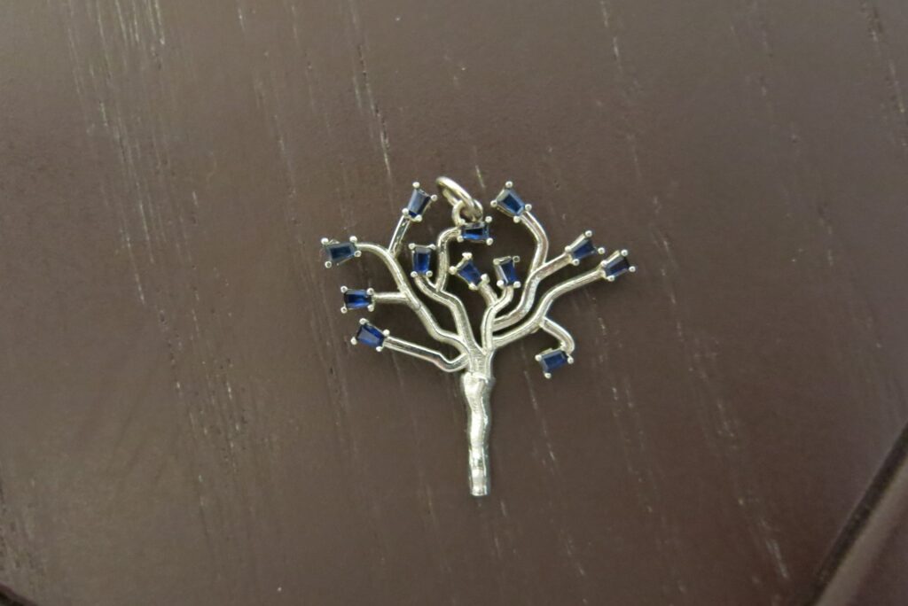 Sapphire Tree Necklace