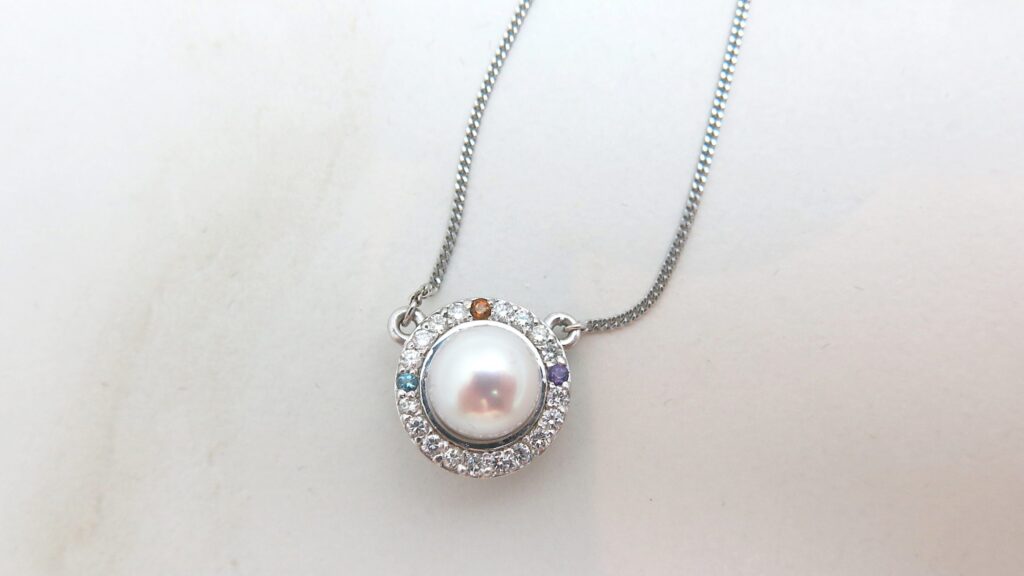 Pearl & Gemstone Diamond Pendant