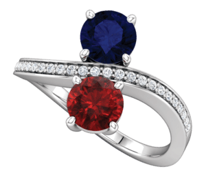 Fire & Ice Engagement Ring