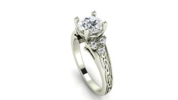 White Sapphire Engagement Rings