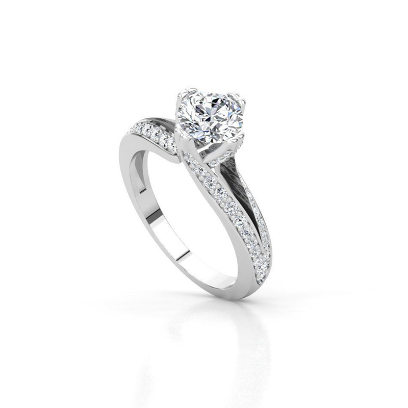 Split Shank Engagement Ring