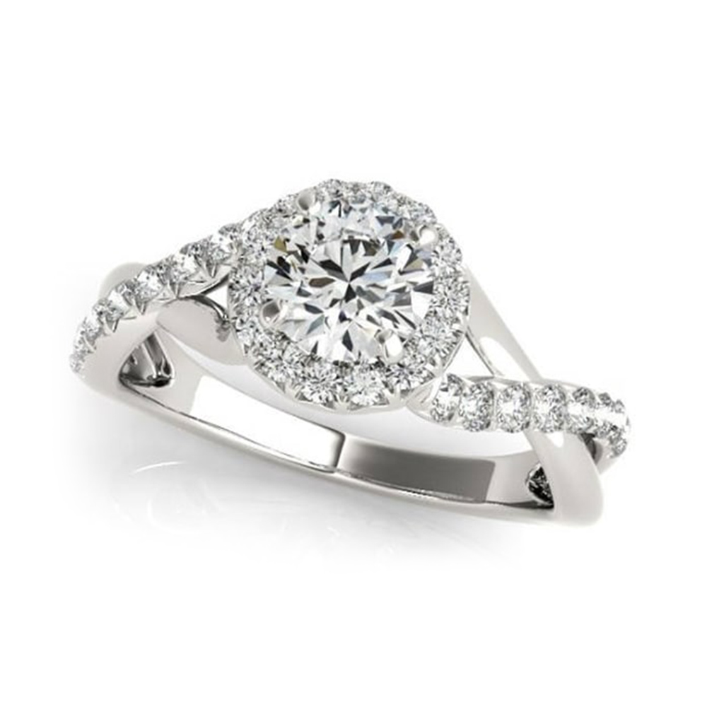 Split Shank Crossover Engagement Ring