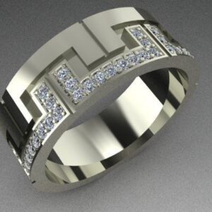 Interlocking Diamond Wedding Ring