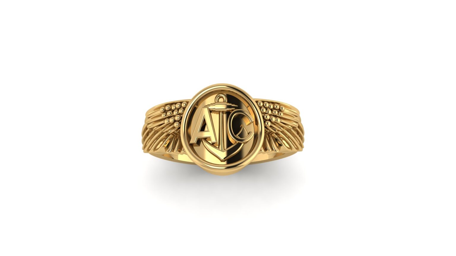 Naval Aviator Wings Ring Custom Gents Rings Custom Men's Rings