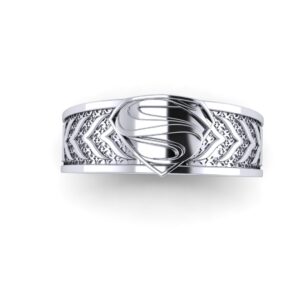 Tapered Superman Wedding Ring