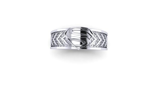 Tapered Superman Wedding Ring