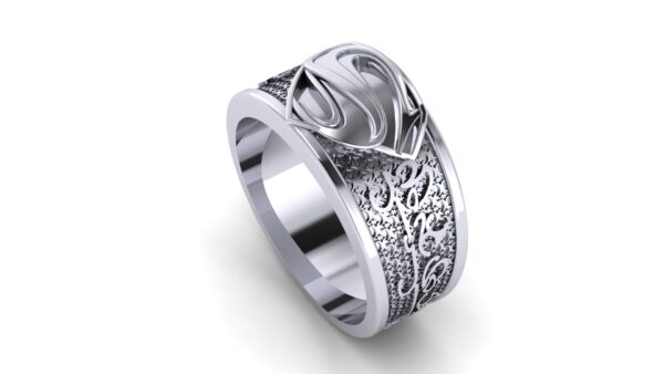 Kryptonian Superman Wedding Ring | Nerd Men's Wedding Rings