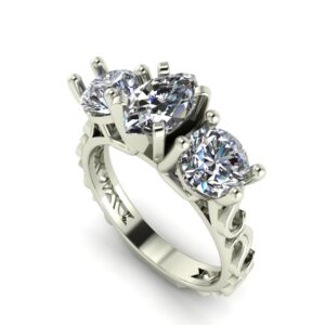 Marquise 3 Stone Engagement Ring