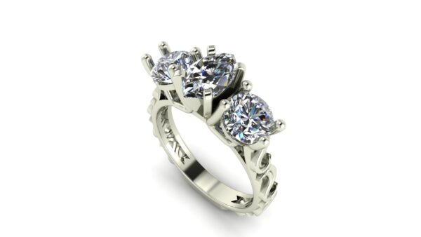 Marquise 3 Stone Engagement Ring