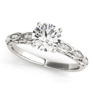 Modern Filigree Engagement Ring