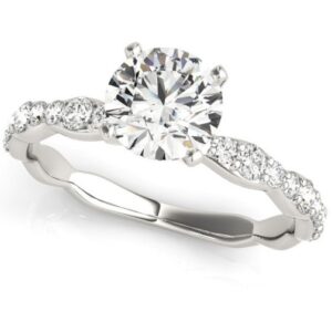 Scalloped Engagement Ring
