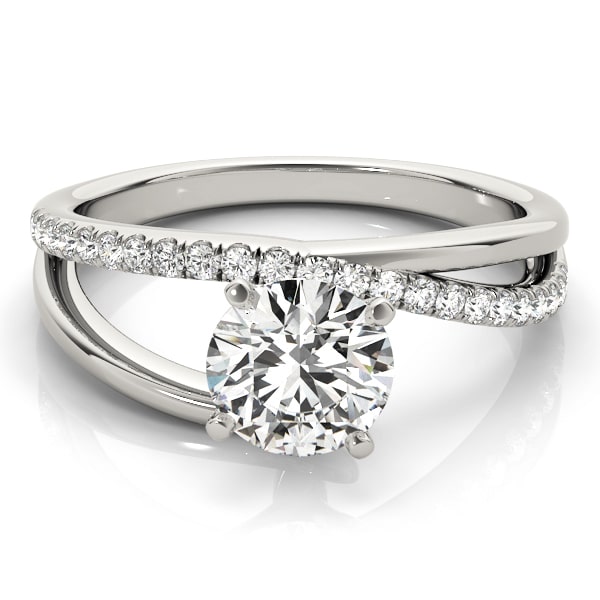 Bypass Asymmetrical Engagement Ring