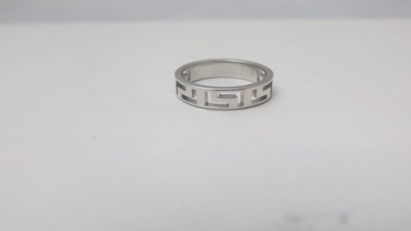 Greek Key Wedding Ring