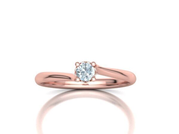 Heart Solitaire Engagement Ring