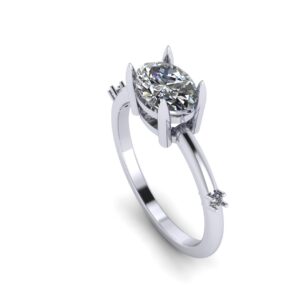 Asymmetrical Engagement Ring