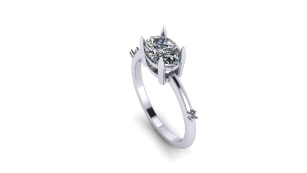 Asymmetrical Engagement Ring