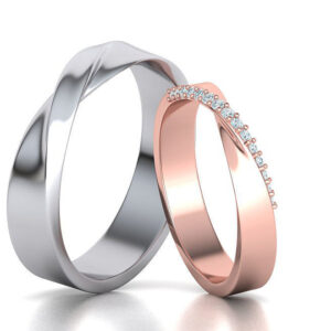 Diamond Mobius Wedding Ring