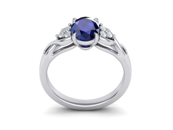 Oval Cluster Engagement Ring