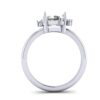 East West Oval Engagement Ring
