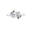 East West Oval Engagement Ring