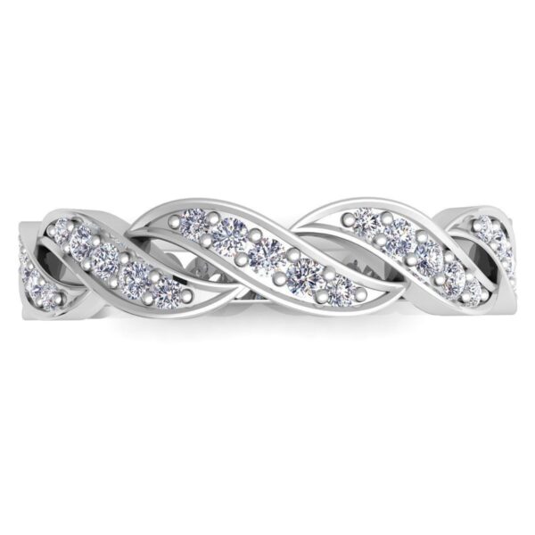 Scalloped Diamond Wedding Band