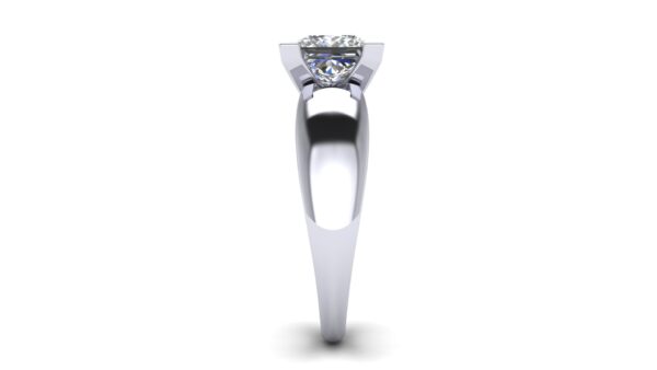 V Prong Solitaire Engagement Ring