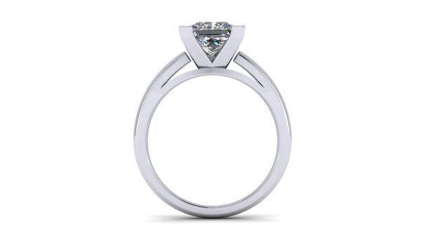 V Prong Solitaire Engagement Ring