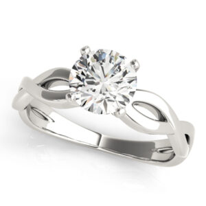 Infinity Solitaire Engagement Ring