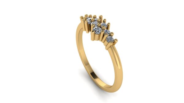 Diamond Cluster Wedding Ring