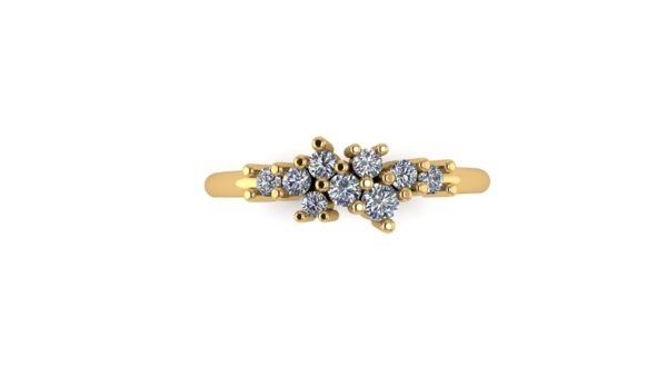 Diamond Cluster Wedding Ring