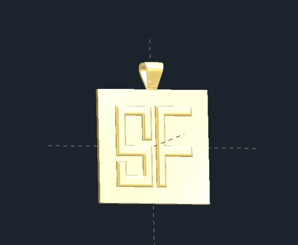 Gold Initials Necklace