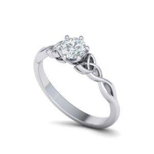 Triquetra Solitaire Engagement Ring