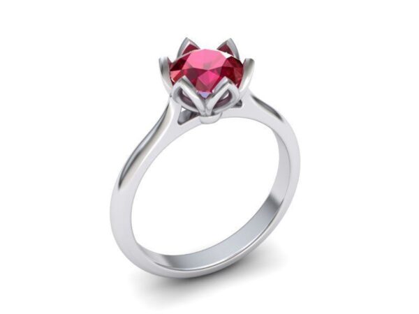 Flower Petal Engagement Ring