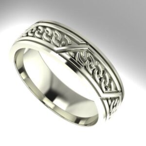 Geometric Wedding Band