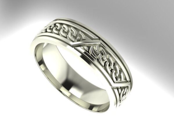 Geometric Wedding Band