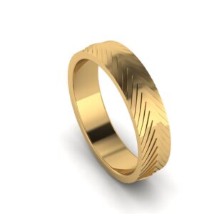 Herringbone Wedding Ring