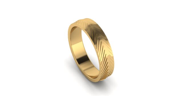 Herringbone Wedding Ring