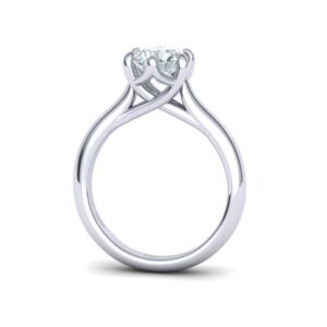 Six Prong Trellis Engagement Ring