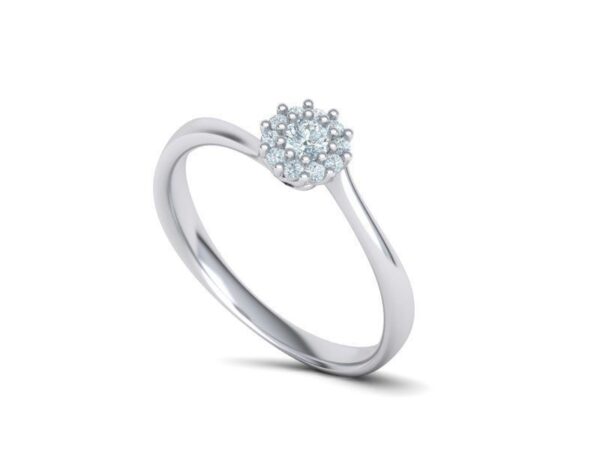 Bypass Halo Engagement Ring