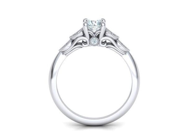 Peekaboo Cathedral Engagement Ring