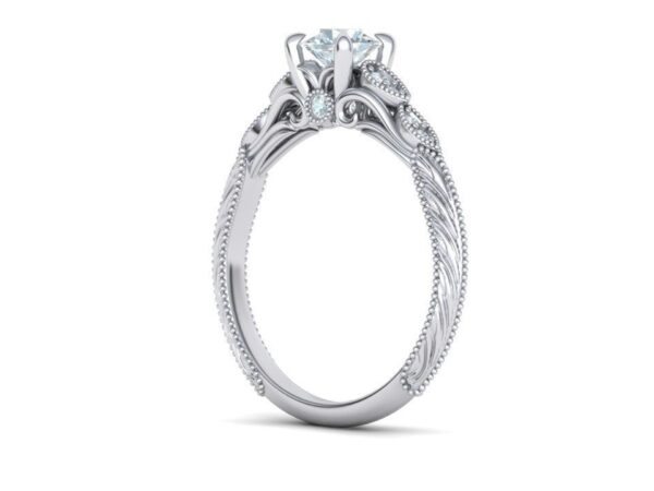 Peekaboo Cathedral Engagement Ring