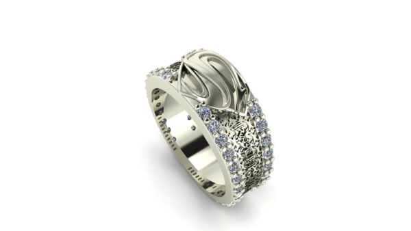 Diamond Superman Wedding Ring