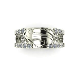 Diamond Superman Wedding Ring