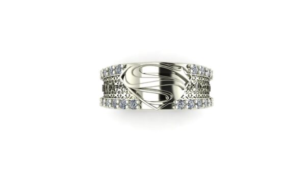 Diamond Superman Wedding Ring
