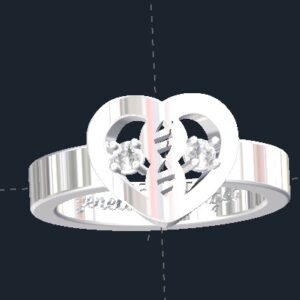 Heart Diamond Promise Ring