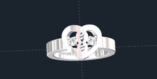 Heart Diamond Promise Ring