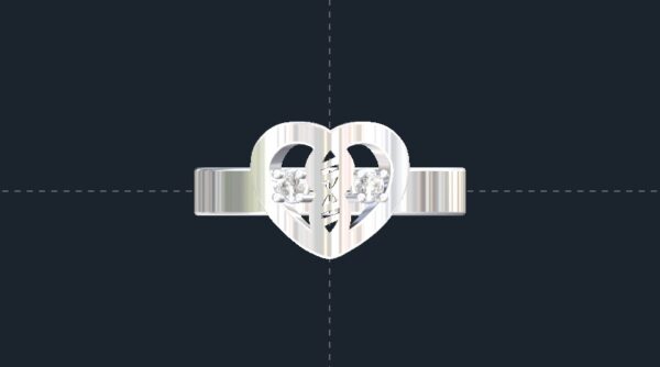 Heart Diamond Promise Ring