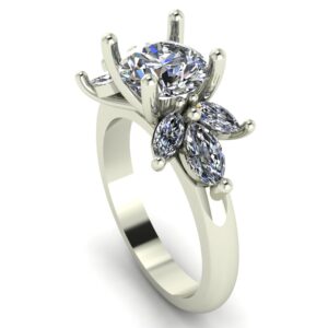 Marquise Cluster Engagement Ring