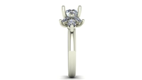 Marquise Cluster Engagement Ring